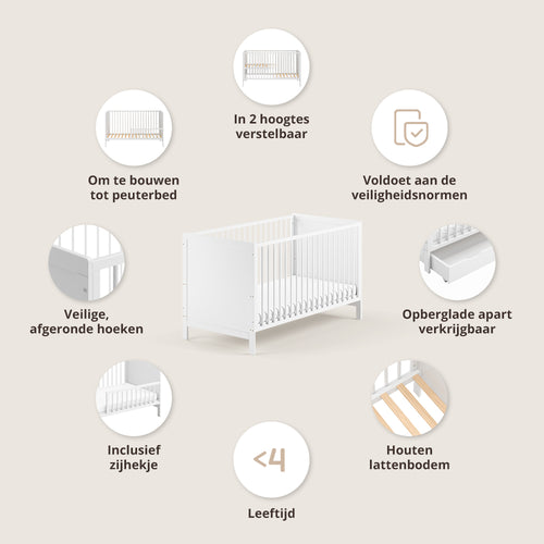 Babybed dat met je meegroeit NUAGE