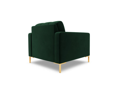 Cosmopolitan Design Fauteuil Bali flueel, flessengroen - 96x87x75cm