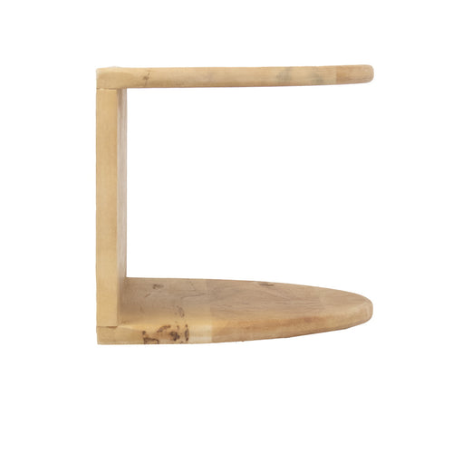 Giga Meubel Zwevend Nachtkastje Vera - Naturel - Mangohout - 45x28x22cm - vtwonen shop