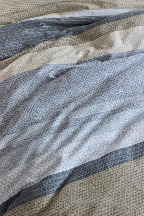 Beddinghouse dekbedovertrek Jorren - 260x200/220 cm - blauw grijs