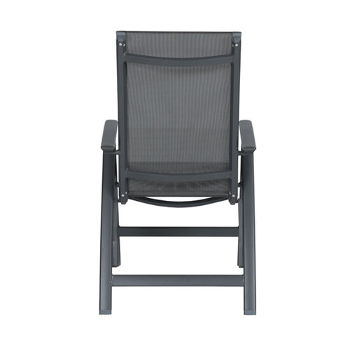 Taste by 4 Seasons tuinstoel Santana donker grijs - verstelbaar - 4 stuks