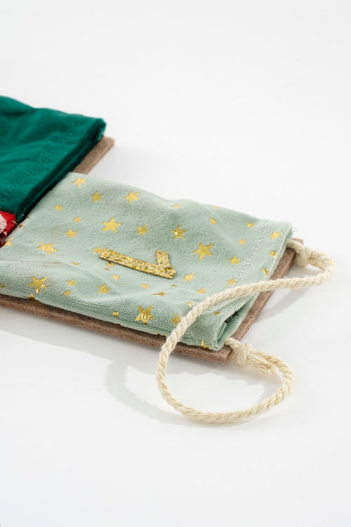 Mica Decorations Adventskalender - L72 x B1 x H51 cm - Vilt - Groen, Rood - vtwonen shop