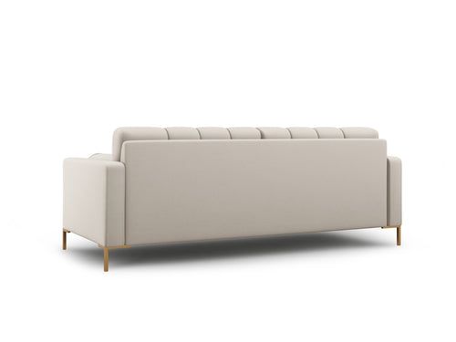 Cosmopolitan Design Bank Bali 4-zits, structurele stof, beige - 96x217x75cm