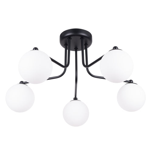Sollux Lighting Kroonluchter ASTRAL 5 zwart - 58x64x29cm