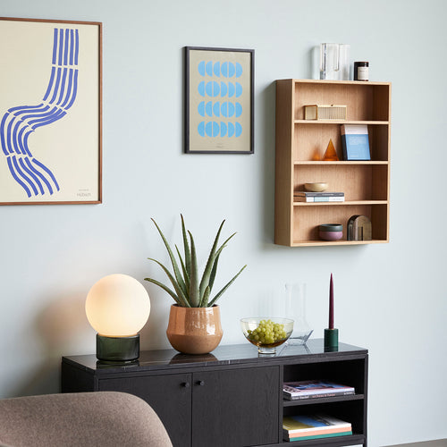 Hübsch kan Aster - glas - ø16xh25cm