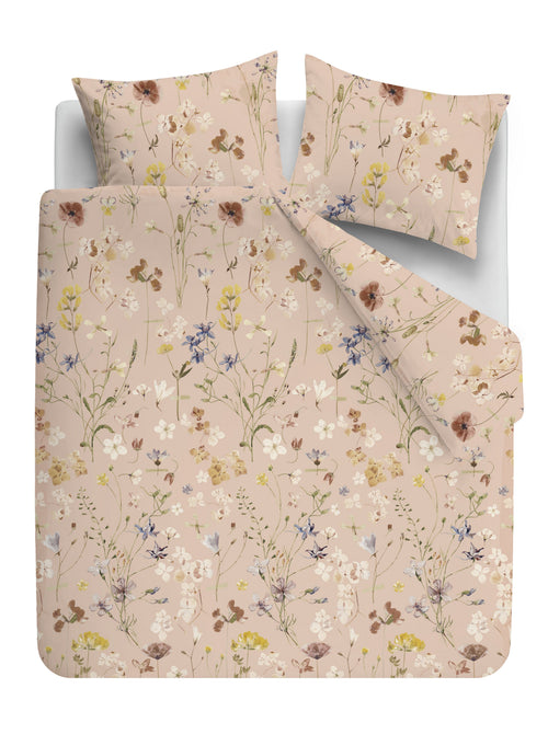 Ariadne at Home Dekbedovertrek Soft Flowers - 200 x 200/220 cm - Nude