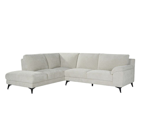 LABEL51 Hoekbank Santino Links - Naturel Stof - 94x215x85cm