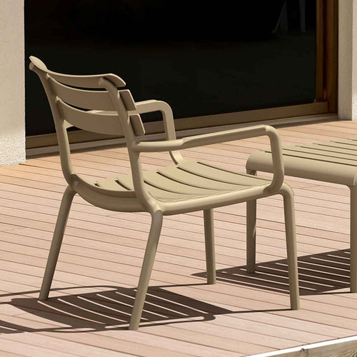 Garden Impressions loungeset Paris taupe 3-delig