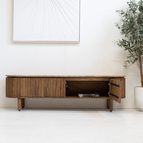 Giga Meubel Tv-Meubel Myra - Mangohout/Travertin - Bruin - 175cm - vtwonen shop