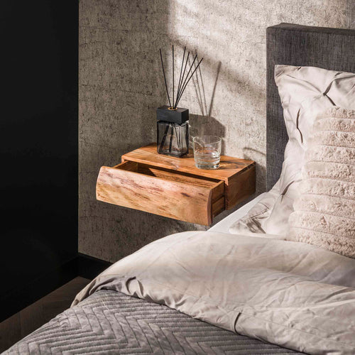 Giga Meubel Nachtkastje Tree L - Naturel - Set van 2 - 40x10x20cm - vtwonen shop