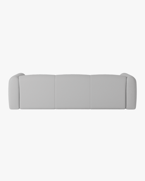 noo.ma Flom 3-zits slaapbank - Light Grey, 140x200 uitklapbaar bed