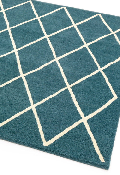 Vloerkleed Easy Living Albany Diamond Teal 160x230 cm - vtwonen shop