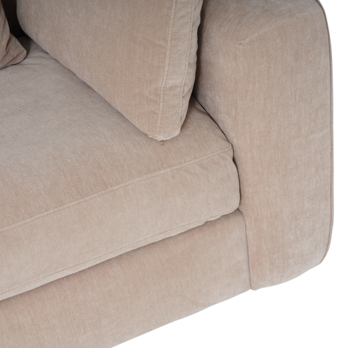 vtwonen 3-zits bank Chunky - Chenille - Zand - 82x240x108
