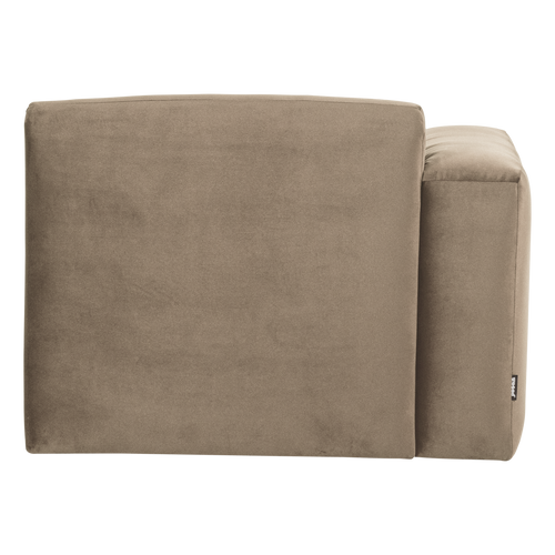 WOOOD 1-zits bank arm links Mojo Base - Velvet - Khaki - 74x105x97
