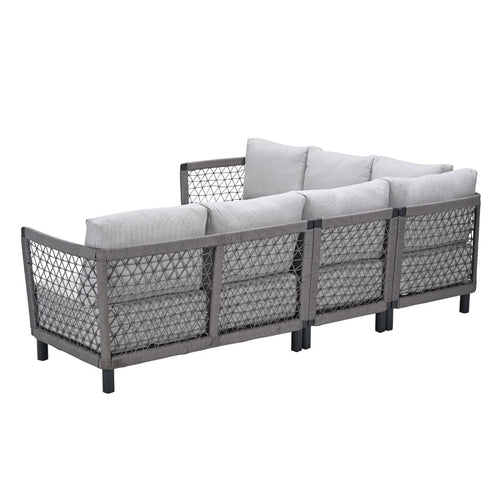 Garden Impressions Loungeset Oliver 4-delig - donker grijs