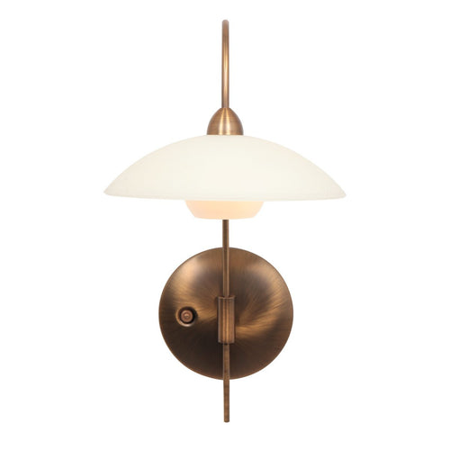 Steinhauer wandlamp sovereign - 1 lichts - 24x 36 cm - brons