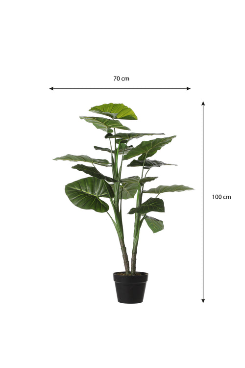 Mica Decorations Taro Kunstplant - H100 x Ø70 cm - Groen