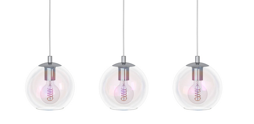 EGLO hanglamp Ariscani 2 - e27 - 76,5 cm - gekleurd glas - chroom - vtwonen shop