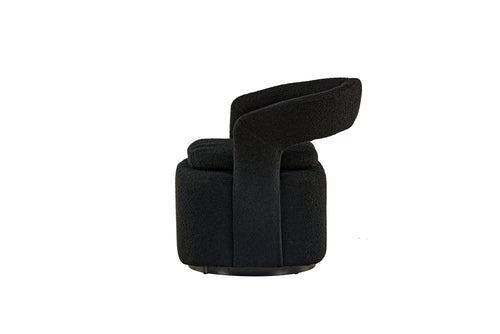 Rebellenclub Fauteuil Akando - Zwart bouclé - vtwonen shop