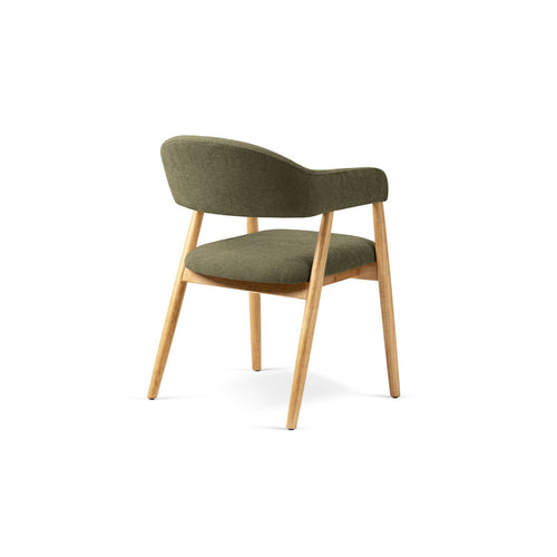 Set van 2 stoelen Adra chenille lichtgroen - 59x56x77cm