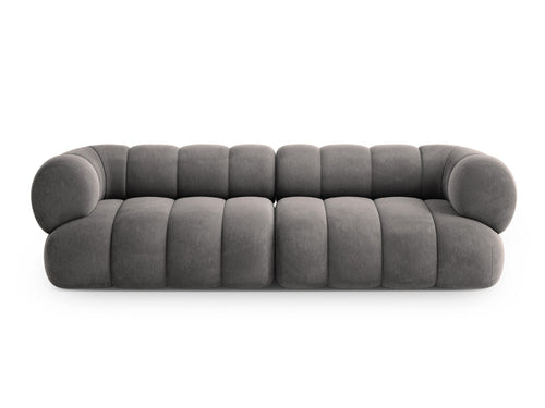 Cosmopolitan Design Bank Koge 4-zits, flueel grijs - 95x240x70cm
