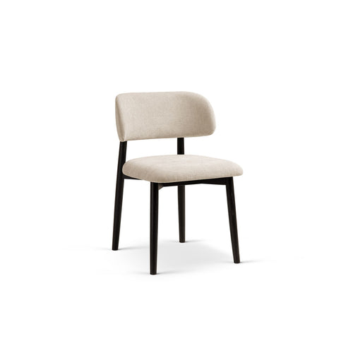 Set van 2 stoelen Evan chenille beige - 51x49.5x77cm