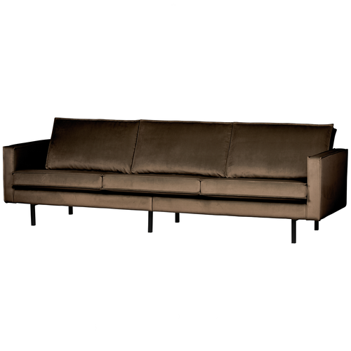 BePureHome 3-zits bank Rodeo - Velvet - Taupe - 85x277x86 - vtwonen shop