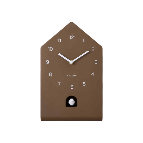 Karlsson wandklok Fino Cuckoo - bruin - 9.3x17.2x28.5cm