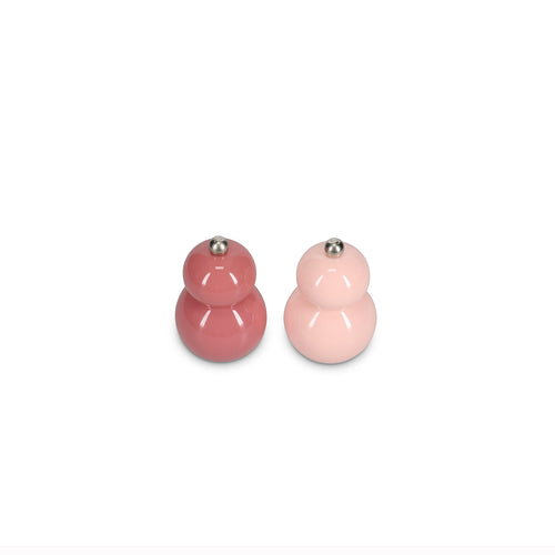 Ona - Peper/zoutmolen H12cm roze Betty - Set van 2