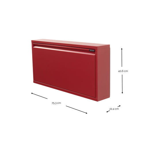 Spinder Design schoenenkast Billy 1 - Burgundy - 3 paar schoenen