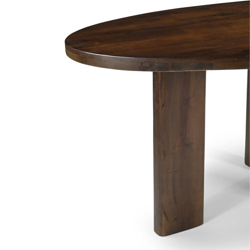 Giga Meubel Eettafel Sydney - Ovaal - Donkerbruin - Mangohout - 300cm