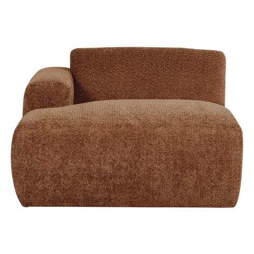 WOOOD chaise longue bank links Mojo Base - Wollig - R.bruin - 74x112x162