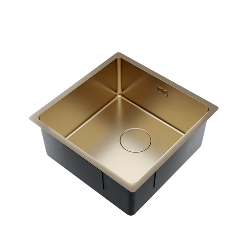 LOMAZOO Spoelbak Keuken Axiom - 40 x 40 cm - Goud - RVS