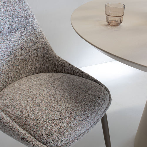 DÉJA Living Eetkamerstoel Malou - Beige/Taupe - Set van 2 - vtwonen shop