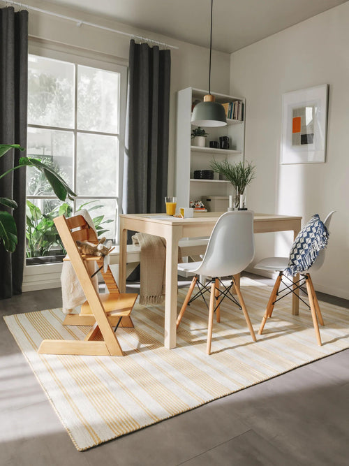 benuta binnen- en buitenkleed Rida - beige/geel - 120x170 cm