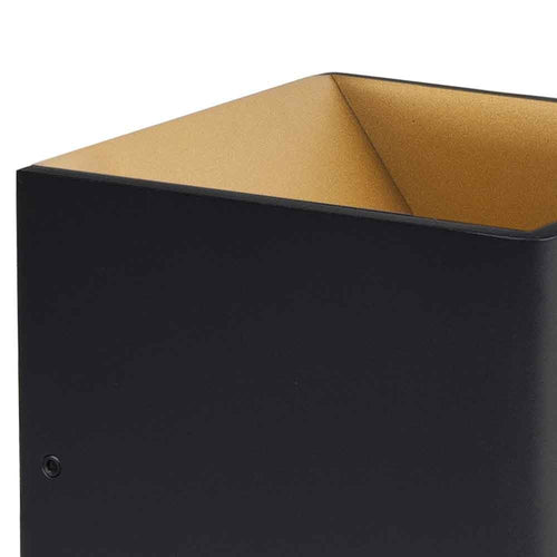 Highlight wandlamp Stretto - 1 lichts - 10  x 10   cm - zwart - goud - vtwonen shop