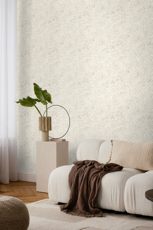 Borastapeter behang bladeren beige - 53 cm x 10.05 m - 661030 - vtwonen shop