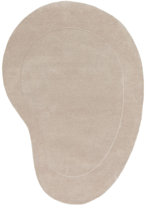 benuta wollen vloerkleed Shape - crème - 140x200 cm