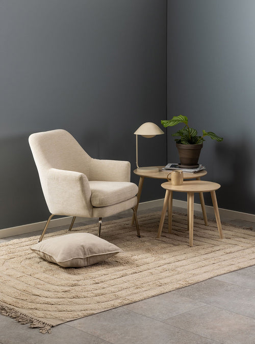 Rebellenclub Salontafel Tjalmo - ø60/ø45cm - Bamboe - set van 2