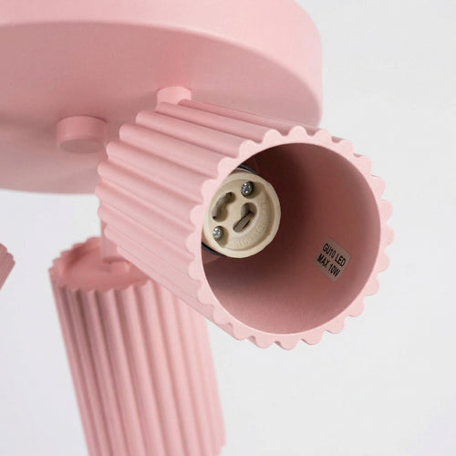 Sollux Lighting Plafondlamp KARBON 3P roze - 19,5x19,5x18cm