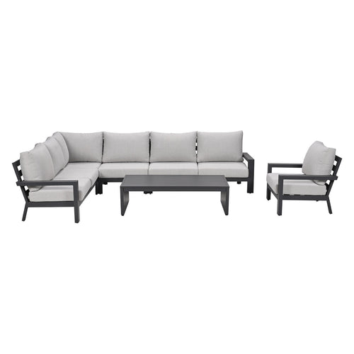 Garden Impressions Loungeset Sorelli 6-delig - donker grijs