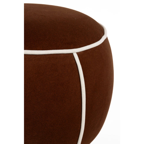 Housecraft Living Marina Poef Rond 45 cm Rood
