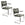Zuiver Ridge Kink Deco Symbols Eetkamerstoelen Armleuning Rood - Set van 2