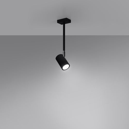 Sollux Lighting Plafondlamp NORANO zwart - 10x6x33cm