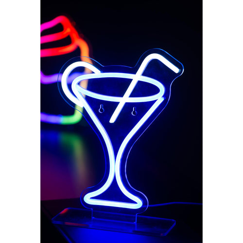 Leitmotiv tafellamp Cocktail - blauw - 21.8x21.8x30cm