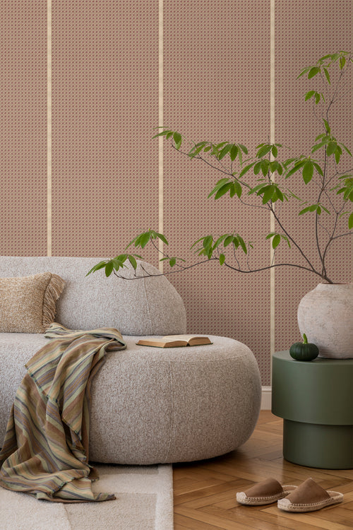 Sanders & Sanders behang ruiten terracotta - 53 cm x 10 m - 640512