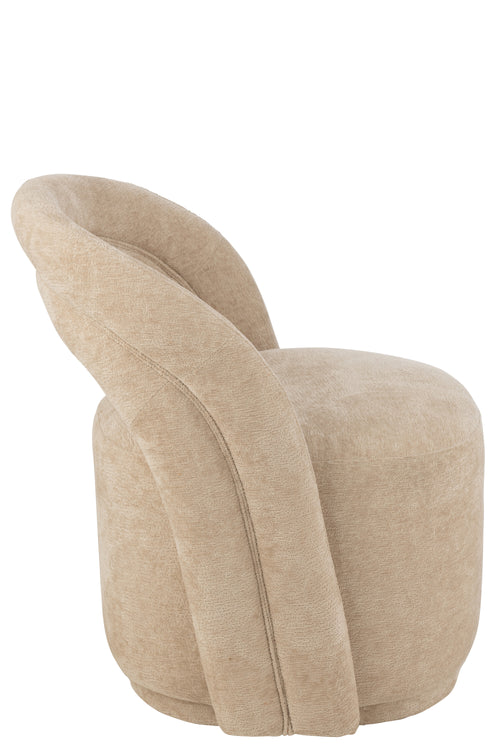 J-Line zetel Accent - textiel - beige - vtwonen shop