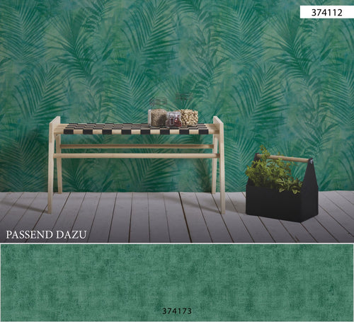 A.S. Création behang geschilderd effect groen - 53 cm x 10.05 m - AS-374173