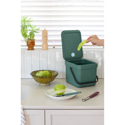 Brabantia Afvalemmer Sort & Go - 6L - fir green - vtwonen shop