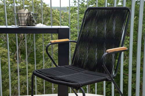 Rebellenclub Tuinstoel Rama - Zwart - vtwonen shop